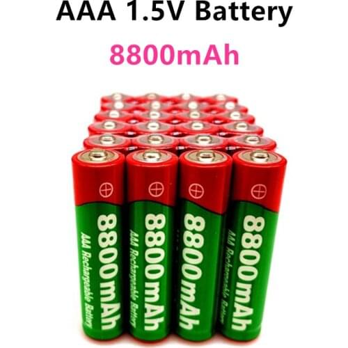 New1.5V AAA rechargeable battery 8800mAh AAA 1.5V New Alkaline Rechargeable battery for led light toy MP3 long life