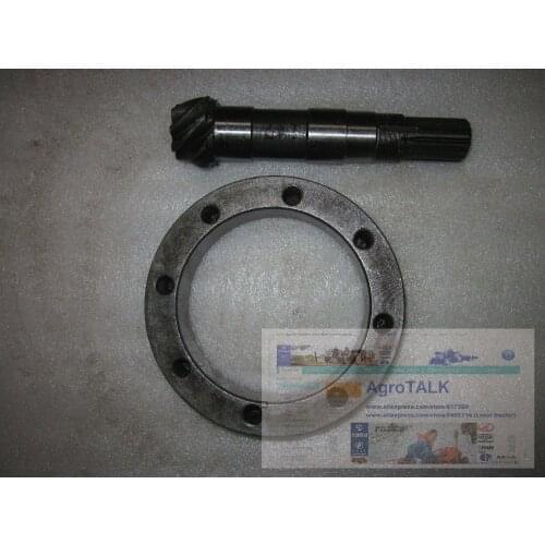 Weituo TY244 254C tractor parts, the big taper gear with driving taper gear /bevel gear with shaft