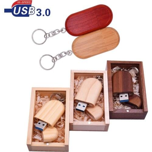 Over 10pcs Free LOGO USB Flash Drive 3.0 8gb 16gb 32gb 64gb 128gb Wooden Pendrives Usb Box USB Flash3.0 Pen Drive MapleWood USB