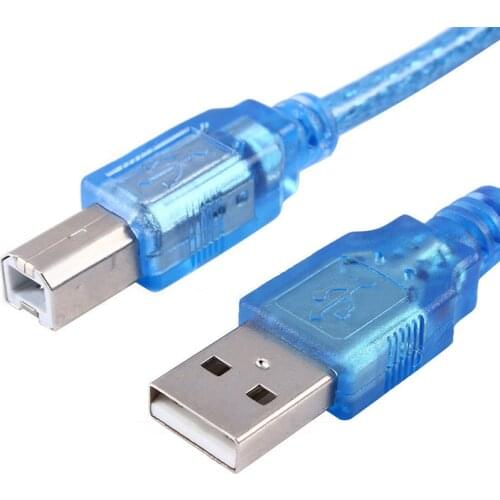 30cm SHORT Type A Male to Type B Male USB 2.0 Printer Scanner Cable Blue USB 2.0 A to 2.0 B scanner cable USB 1.1 480Mbps speed