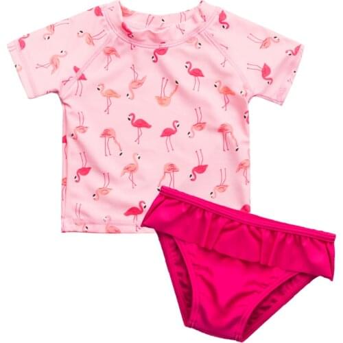Wishere Kids Girls Beach Wear Two Piece Swimsuit For Toddler Swimwear Baby Beachwear