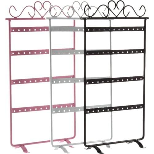 Fashion Jewelry Display Hanging Earring Holder Necklace Studs Jewelry Display Metal Rack Stand Organizer Holder Promotion