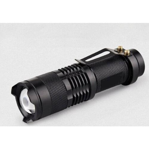 2000 Lumens Powerful Tactical Mini Flashlight Portable LED Camping Lamps 3 Modes Adjustable Zoomable Focus Torch Light Lanterns