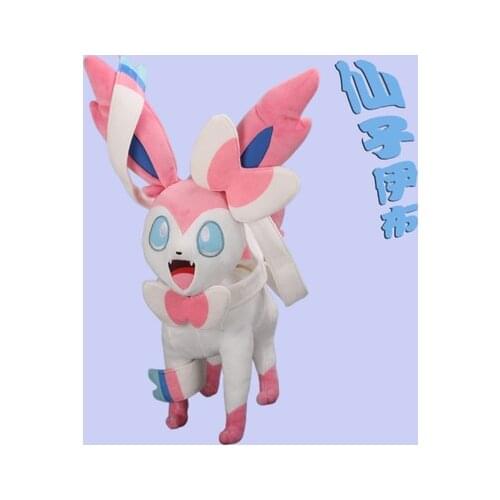 New Pokemon Games Sylveon Large Plush Toy Soft Stuffed Animal Doll animation Surrounding Dolls Birthday Present For Child 46cm