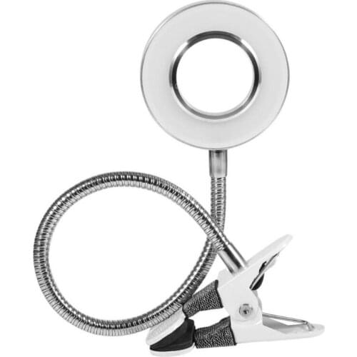 Portable Permanent Eyebrow Tattoo Ring Light Desk Bed Beauty Lamp Eye Protection USB LED Book Light with Clip for Reading