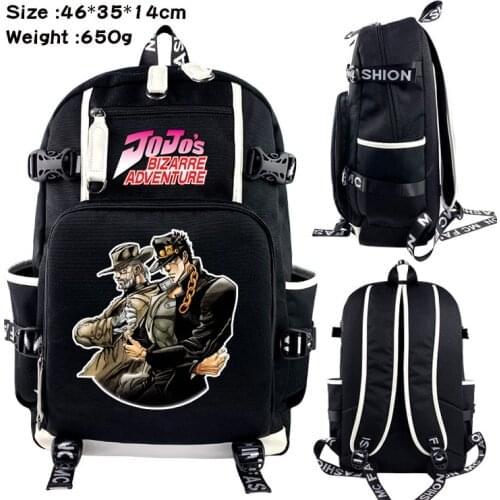 Anime Jojo Bizarre Adventure Backpacks Girl Boy Schoolbag Large Capacity Laptop Bag Multifunction Backpack