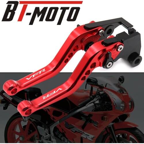 WITH Logo (VFR) Adjustable Brake Clutch Lever For HONDA VFR800 VFR 800 1998 1999 2001 Racing Motorcycle