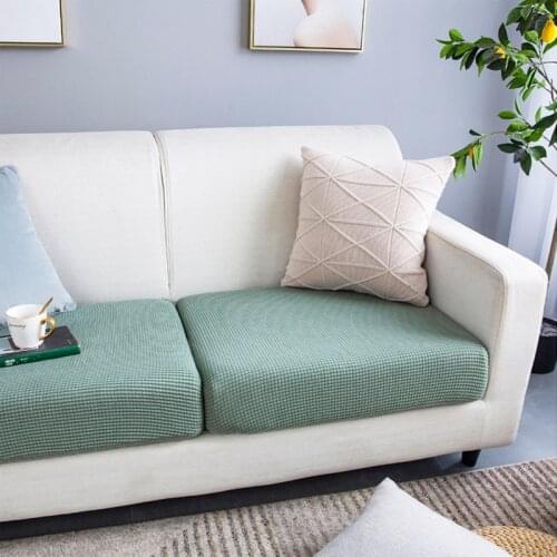 Modern Sofa Seat Cushion Cover Chair Cover Protector Polar Fleece Stretch Washable Removable Slipcover 1/2/3/4 Seat Funda Sofa
