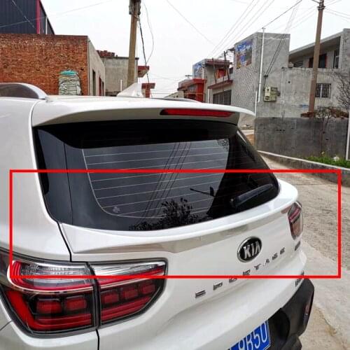 For Kia sportage spoiler 2018-2021 New sportage Spoiler light High Quality ABS Material Car Rear Wing Primer Color Rear Spoiler