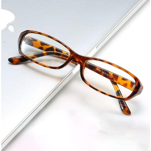 Vazrobe Reading Glasses Women Men Computer Read Anti Blue Light Reflection Eyewear Female Narrow Lens Black Leopard