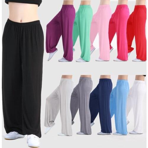 High Quality 10Colors Breathable Modal Tai Chi Pants Bloomers Martial Arts Kung Fu Yoga Trousers HQ0028