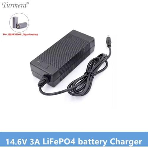 NEW 14.6V 3A LiFePO4 charger 4S 12V 3A Lifepo4 battery charger 14.4V battery smart charger For 4S 12V LiFePO4 Battery Turmera