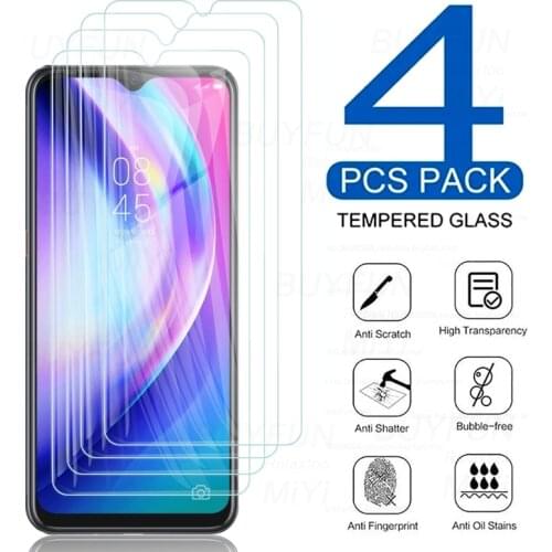 4pcs protective glass for tecno pouvoir 4 pro 4pro 9h premium full screen protectors tempered glass film cover on teno pouvoir4
