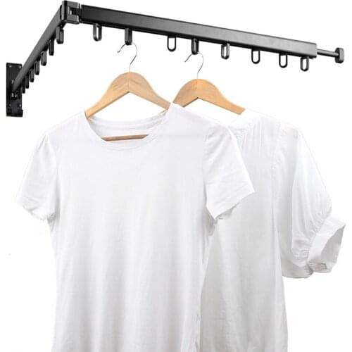 2020 Wall Mount-Folding Drying Rack Clothes Storage Rack For Balcony Window Sill Indoor Outdoor Drying Rack Telescopic Clothes