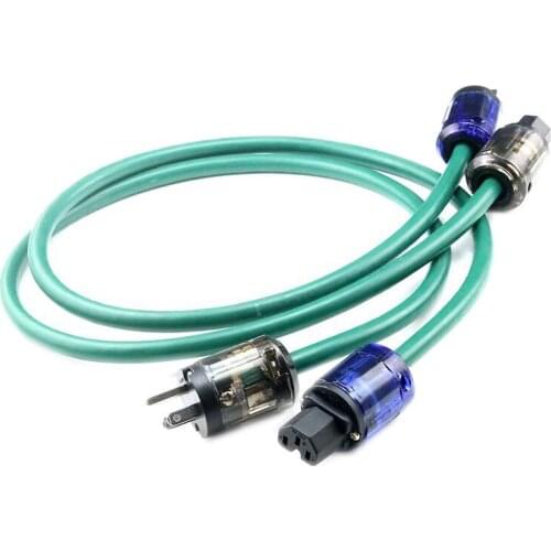 AHSY HIFI Power Cord XLO PRO PL-1500 power cord pure copper with 004 037 Gilt Guy Plug DVD audio frequency US power cord cable