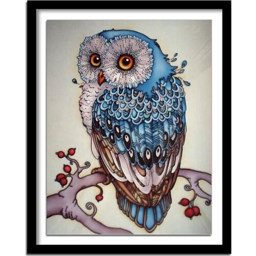 Diamant painting Diamond Embroidery Owl diamond round DIY Rhinestones Picture Diamond Painting Cross Stitch Animal Sale