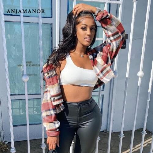 Женские осенние куртки ANJAMANOR China At AliExpress