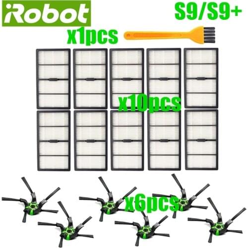 Filters Side Brushes Replacement Parts Kit for IRobot Roomba S9(9150),S9+(9550) S Series Robot Vacuum Cleaner Accessories