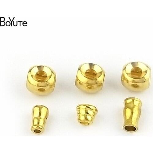 BoYuTe (10 Sets/Lot) 12MM Metal Brass Connector Beads Diy Buddha Beads for Necklace Bracelet Jewelry Making