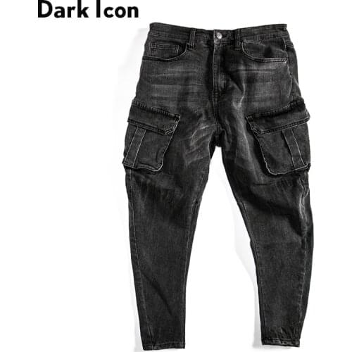 Мужские модные джинсы Dark Icon China At AliExpress
