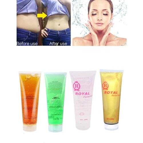 Ultrasonic Gel RF EMS Massager Cavitation Body Slimming Cream Facial Skin Firming Face Lifting Tighten Moisturizing Cream Beauty