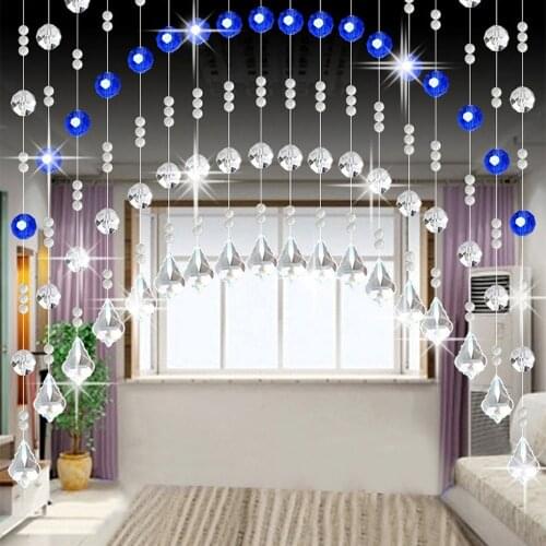 Hot Sale Crystal glass bead Curtain Indoor Home Decoration Luxury Wedding Decor backdrop Decoration supplies dropshipping 1022