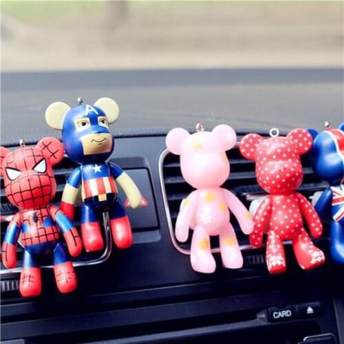 Creative New verison Bear Ornaments Car Vents Perfume Clip Air Freshener Automobile Interior Fragrance Decoration