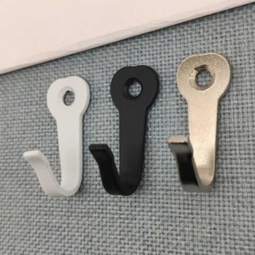 10pcs High Quality Strong Metal Waterproof Kitchen Bathroom Office Wall Hooks Hanger Hard Clothes Storage Hook Accessories
