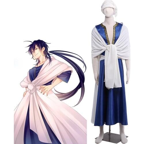 Magi The Labyrinth of Magic Sinbad Cosplay Costume Custom Made Halloween Costume