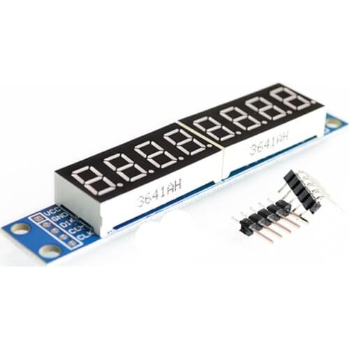 MAX7219 CWG 8-Digit Digital Tube Display Control Module Red Three IO