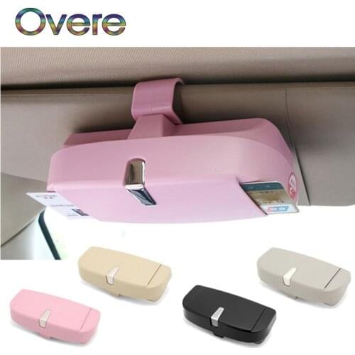 Overe NEW 1PC Car Glasses Storage Case & Card clip For BMW E60 E36 E46 E90 E39 E30 F30 F10 F20 X5 E53 E70 E87 E34 E92 M