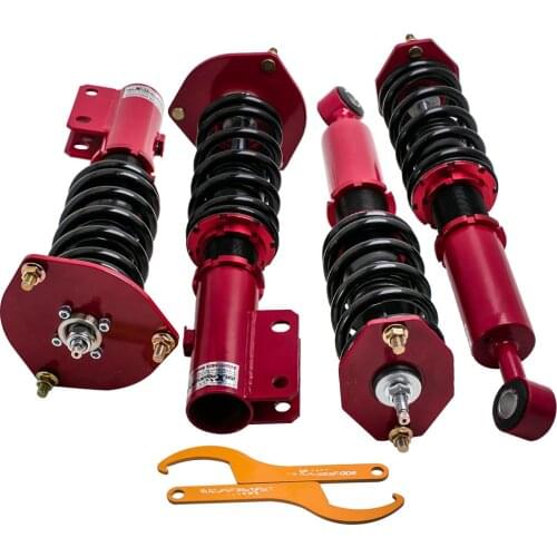 Coilovers Lowering Coils Springs Shock for Mitsubishi 3000GT FWD 1991-1999 24 Ways Adjustable Damper Suspension