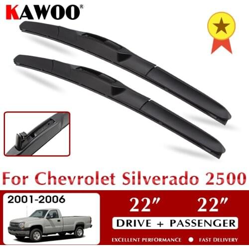 Wiper Car Wiper Blades For Chevrolet Silverado 2500 2001-2006 Windshield Windscreen Front Window Accessories 22"+22" LHD RHD