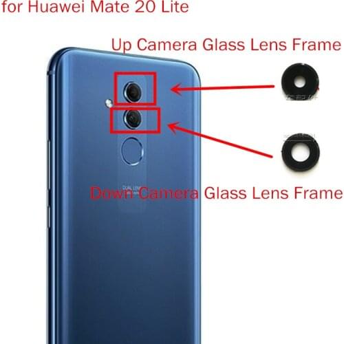 For Huawei Mate 20 Lite Back Camera Glass Lens Frame Main Rear Camera Lens with Frame for Huawei Mate 20 Lite Repair Spare Parts
