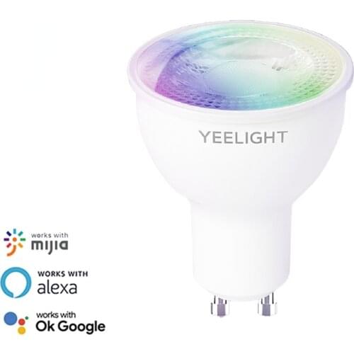 Yeelight LED GU10 Dimmable/Colorful Smart LED Bulb Colorful Lamp 350 Lumen work with Yeelight App Google Assistant alexa mijia