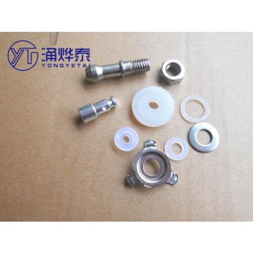YYT 6PCS/Set Universal electric pressure cooker float valve exhaust valve sealing ring apron exhaust pipe nut