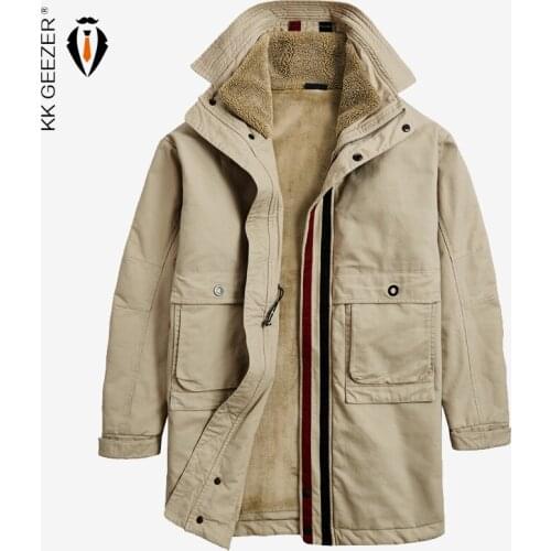 Winter Jacket Men Long Coat Big Size M-5XL Brands Warm Thick Fleece Military Overcoat High Collar Windbreaker Cotton Parka