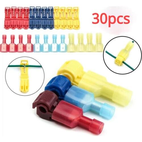 10/30pcs Ant Clips Connector Accessories T-Tap Electrical Cable Quick Splice 5 / 15 Set