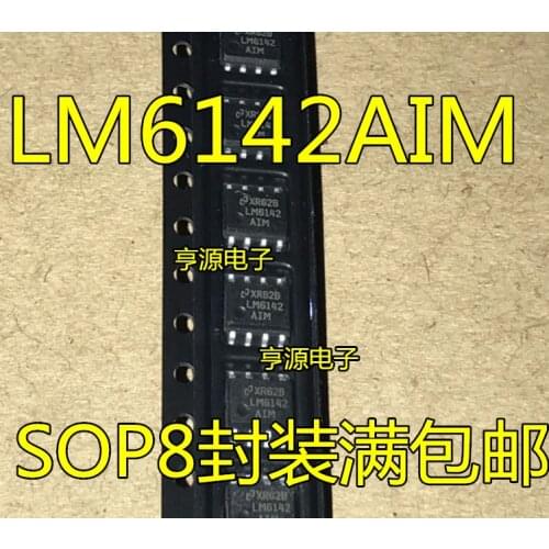 10PCS LM6142 LM6142AIM SOP-8