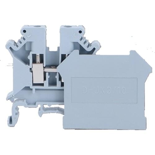 10pcs D-UK3/10 Terminals End Plate Din rail terminal blocks UK-3N UK-5N UK-6N UK-10N baffle separator Spacer End Cover