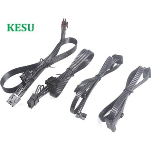 5pin SATA / 5-pin IDE / 10pin dual 6+2pin / 10-pin 6+2pin modular Power supply cable for Antec HCG-520M HCG-620M