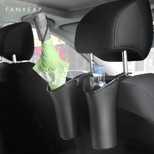 Car-mounted trash can umbrella storage auto hanging folding umbrella cover cup holder multi-function storage bucket