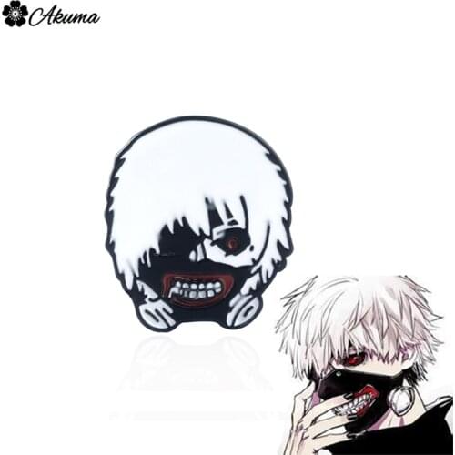 Anime Tokyo Ghoul Kinkiken Badge Brooch Cartoon Figure Enamel Pins значки brooches for women Jewelry Accessories Halloween Gift