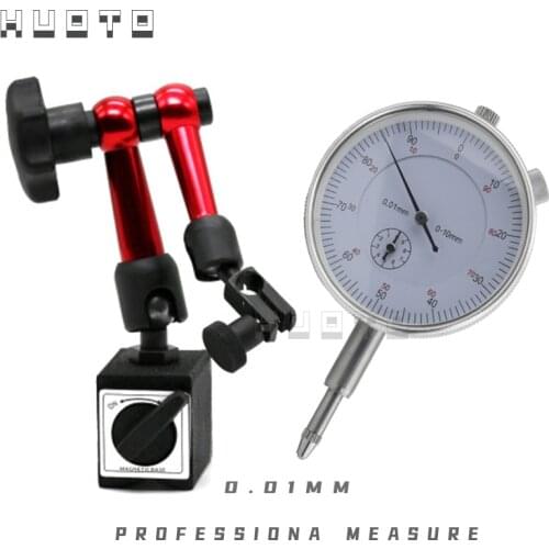 Digital Dial Indicator 0-12.7mm/0.5'' 0-25.4mm 0.01mm Mini Magnetic Base Holder Gauge Caliper Measuring Tools