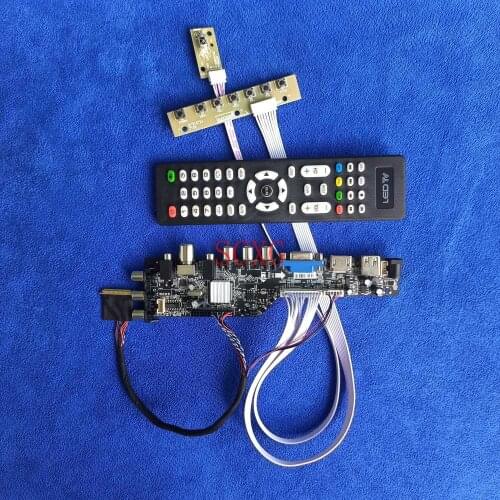Signal digital For HSD089IFW1/N089L6 Display controller board LVDS-40Pin 1024*600 LED/LCD DIY Kit HDMI-compatible DVB VGA USB AV