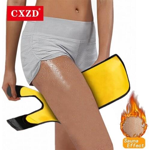 CXZD New Hot selling Neoprene Sweat Shaper Slimming Thigh sleeve compression Toned Muscles Band Thigh Slimmer Trimmer Leg Wrap