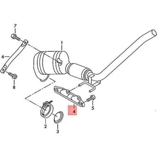 Exhaust System Holder For VW SEAT For AUDI A3 Quattro For SKODA Beetle Caddy III Eos 8J0253144M 1K0253144AD