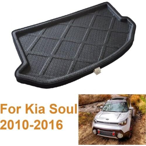 For Kia Soul 2010-2015 Car Rear Trunk Cargo Boot Liner Mat Floor Tray Carpet Protector Pad