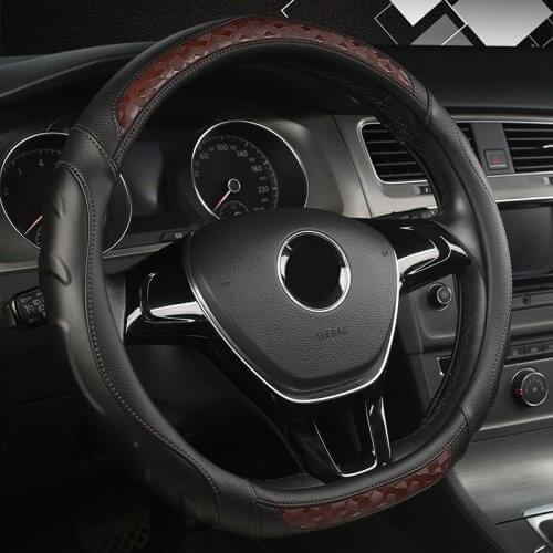 FeKoFeKo Leather Car Steering Wheel Cover For Renaults Duster Megane 2 3 koleos Logan sandero Scenic 2 auto styling
