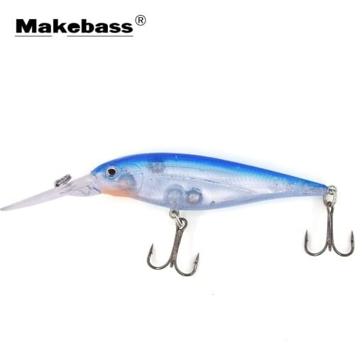 MAKEBASS Minnow Floating Bionic Fishing Lures 3.35in/0.35oz Luya Artificial Hard Baits Wobblers Fishing Tackle